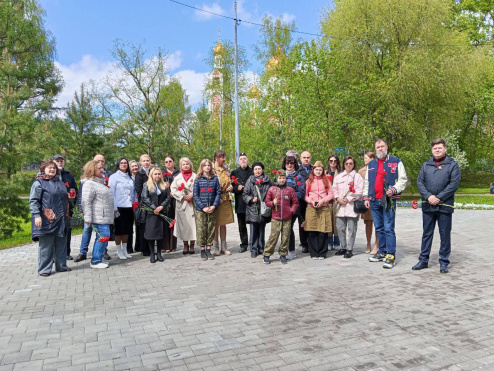В Одинцово состоялось возложение цветов к Мемориалу павших в Великой Отечественной войне